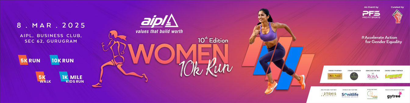 Women 10K Run 2025, Coach Ravinder Gurugram